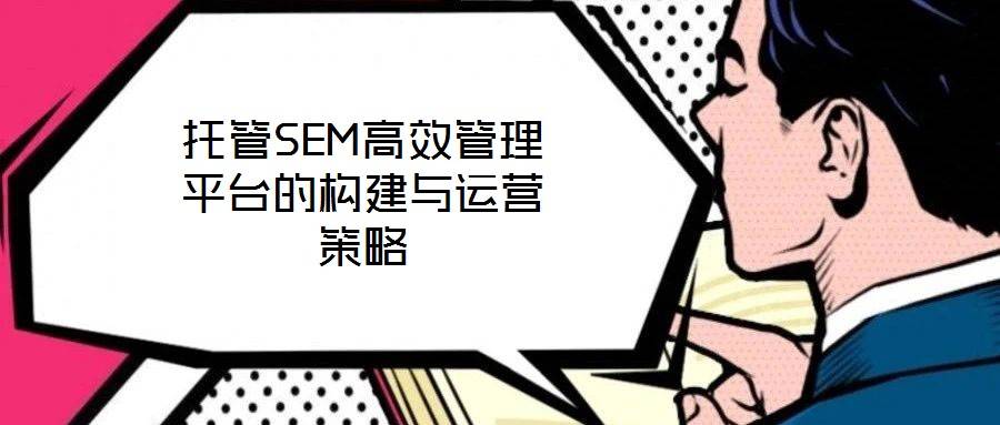 托管SEM高效管理平台的构建与运营策略