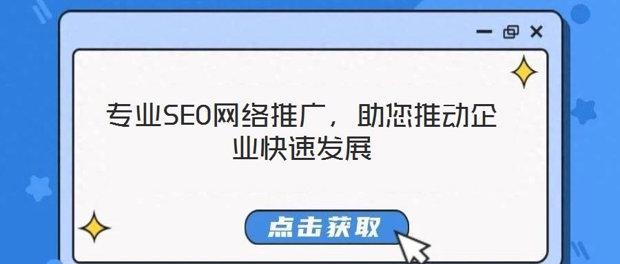 专业SEO网络推广,助您推动企业快速发展