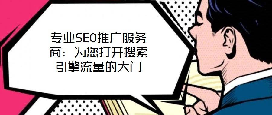 专业SEO推广服务商:为您打开搜索引擎流量的大门